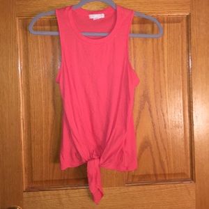 Forever 21 tie tank top, salmon