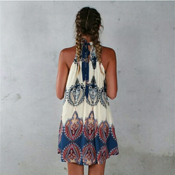 Sexy Flirty Boho Summer Sun Dress - Picture 2 of 2