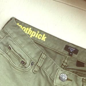 j. crew toothpick jeans