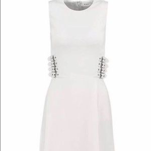 White ALC classy buckle dress