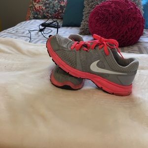 Grey and Pink Nikes