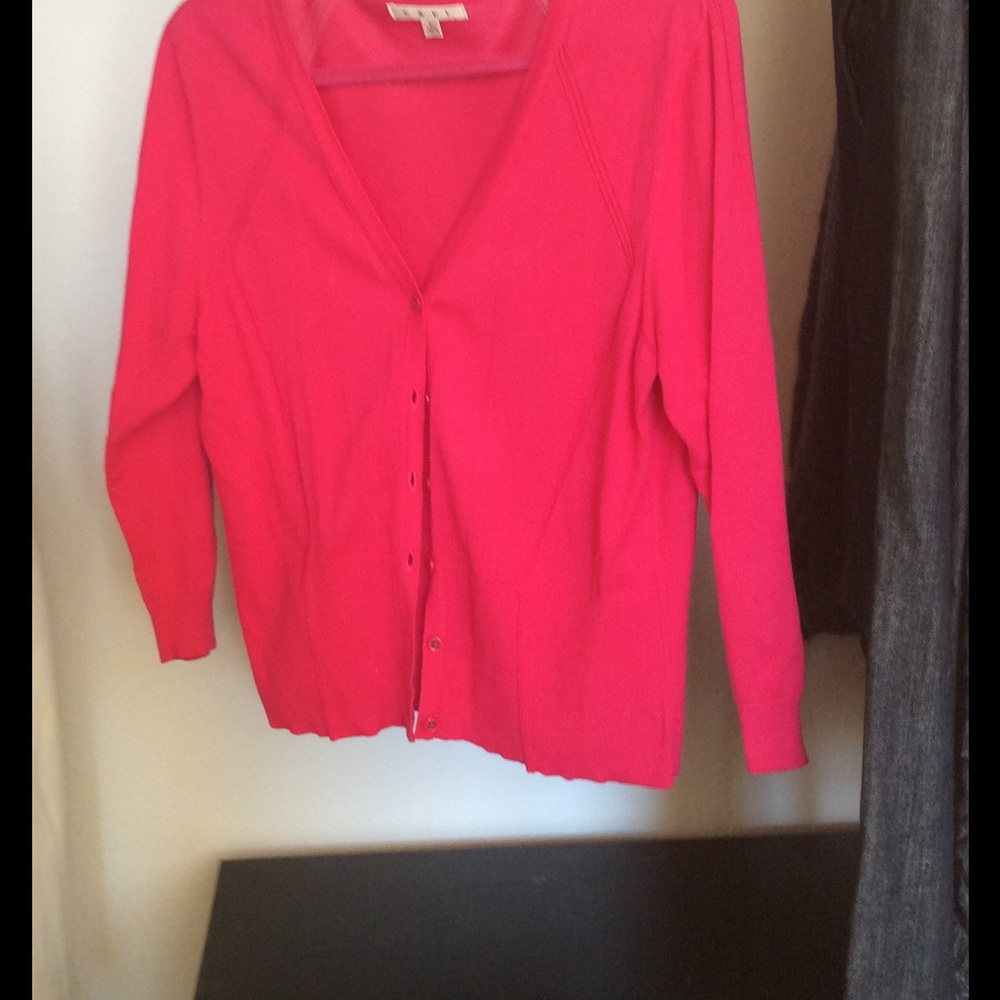 Hot pink CAbi sweater