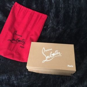 Christian Louboutin Shoe Box and Dust Bag