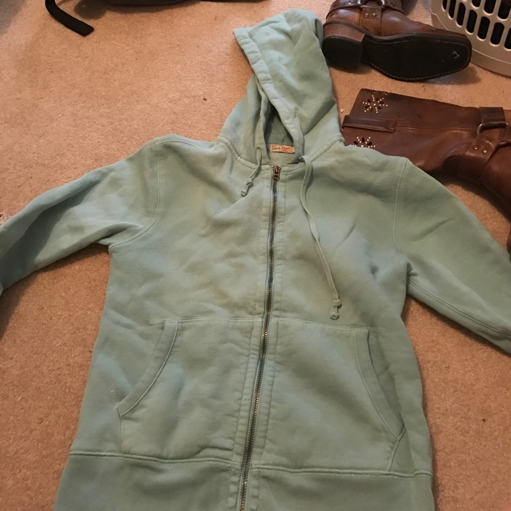 Faherty Brand Teal Hoodie