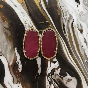 Maroon Danielle Kendra Scott Earrings