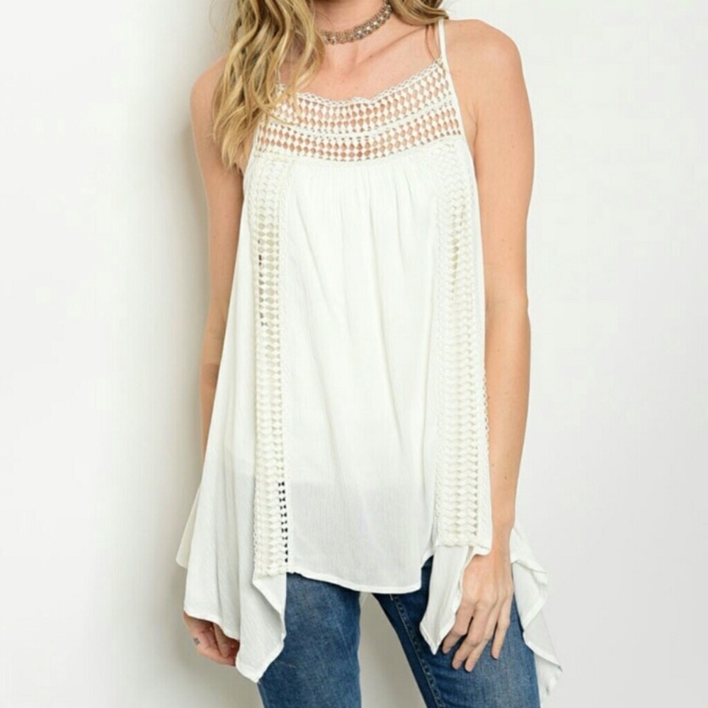 ❌Crochet Tunic NWT Sz M