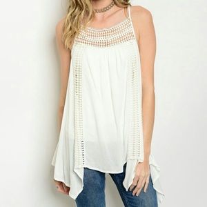 ❌Crochet Tunic NWT Sz M