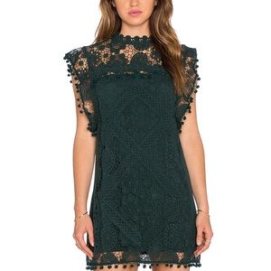 Tularosa Clayton Dress in Hunter Green