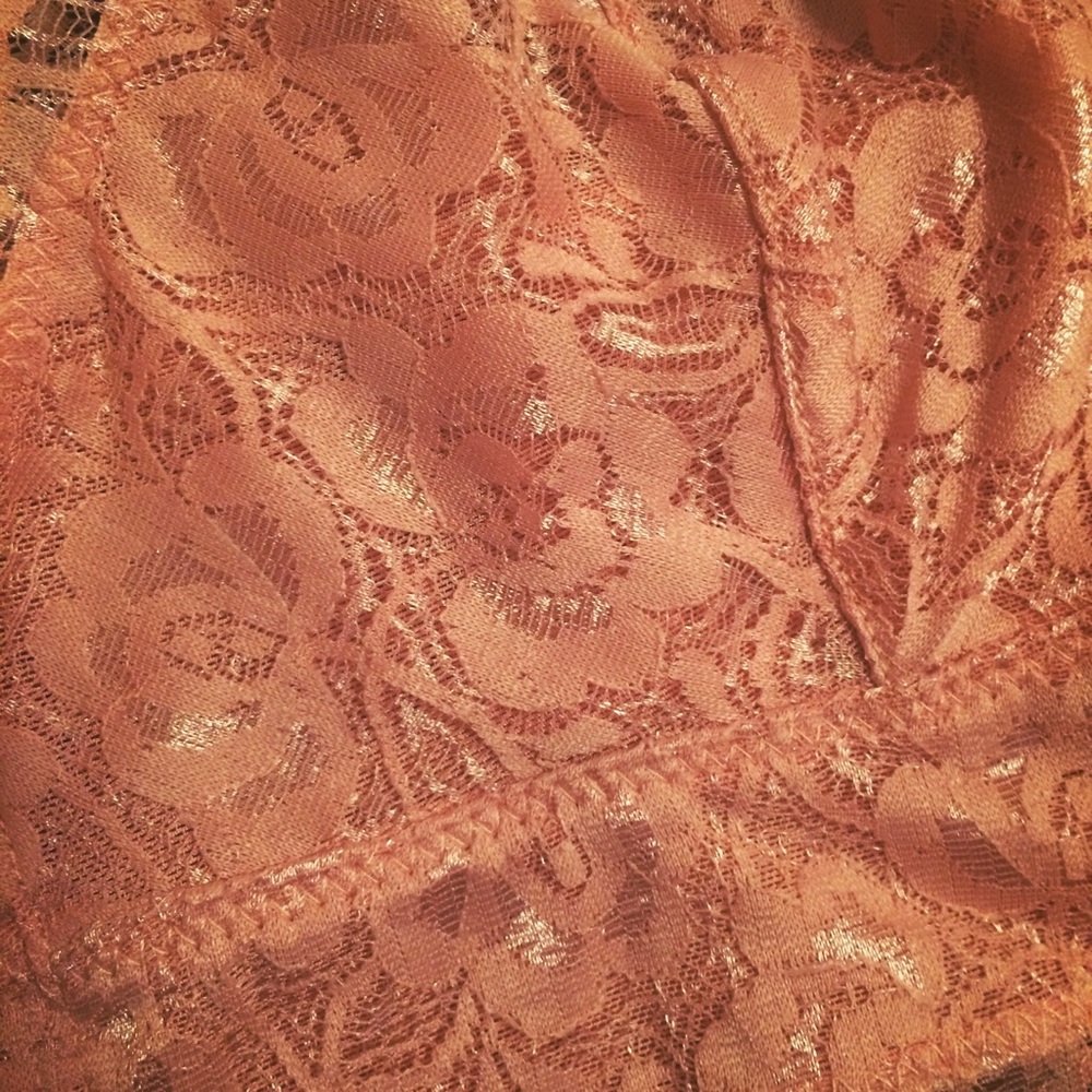 NWT pink lace racerback bralette bra top rose - Picture 4 of 4