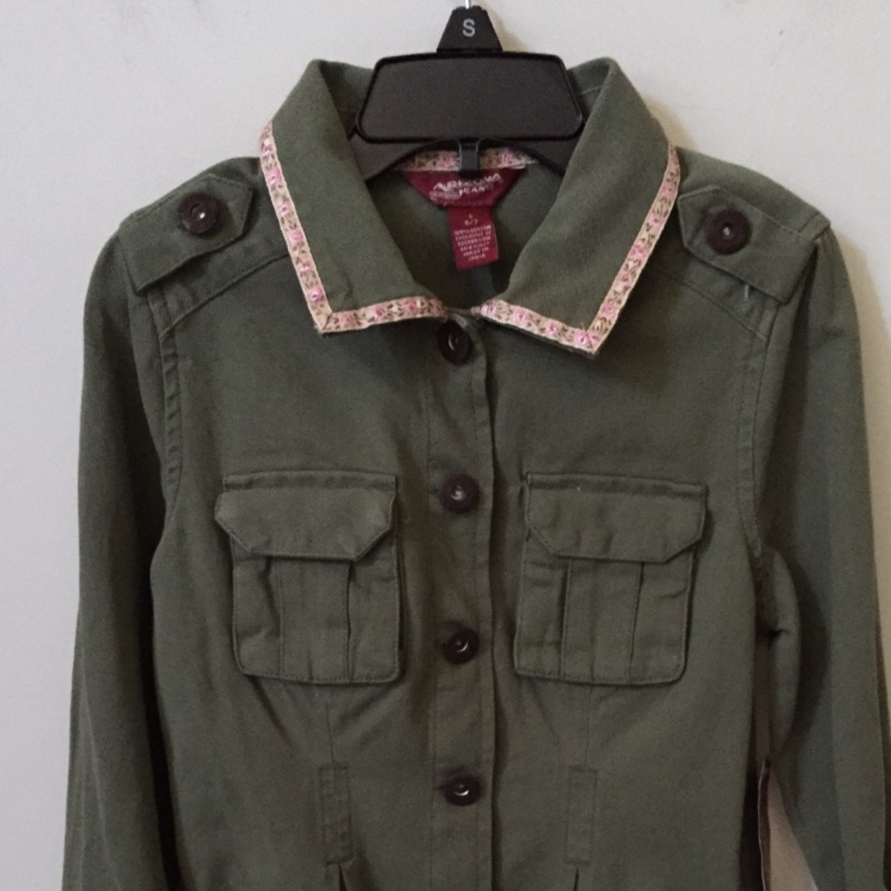 Girls Denim Shirt Top Sizr Small