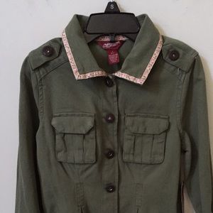 Girls Denim Shirt Top Sizr Small