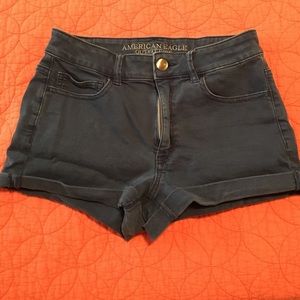 AE blue jean shorts