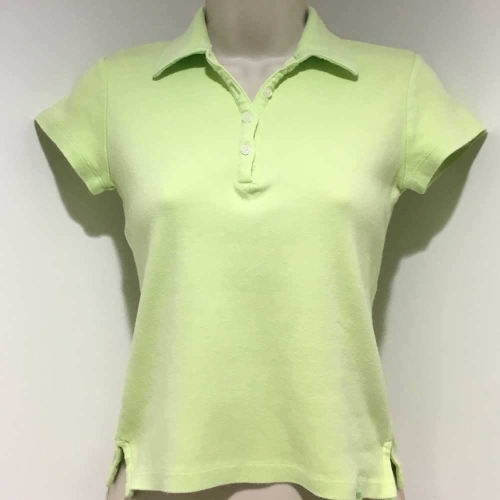 Aeropostale XS Bright Green SS Polo Shirt