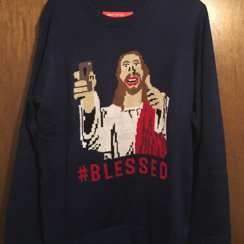 Jackthreads #Blessed sweater
