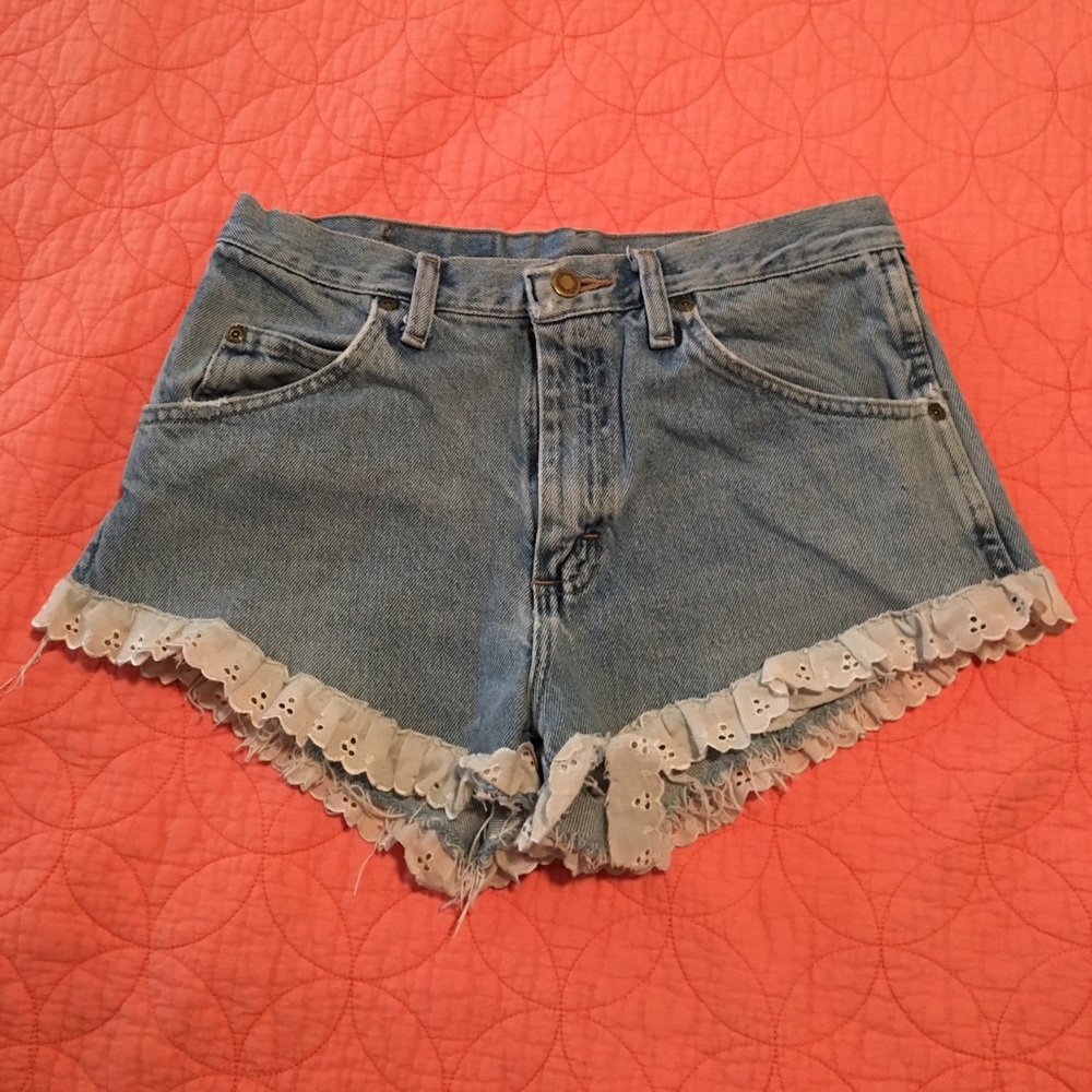 UO high waisted Jean shorts