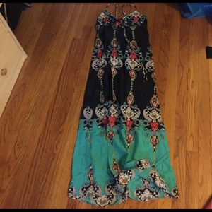 Printed maxi dress
