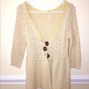 Free people RARE long cardigan!!