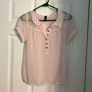 H&M Polka Dot Top