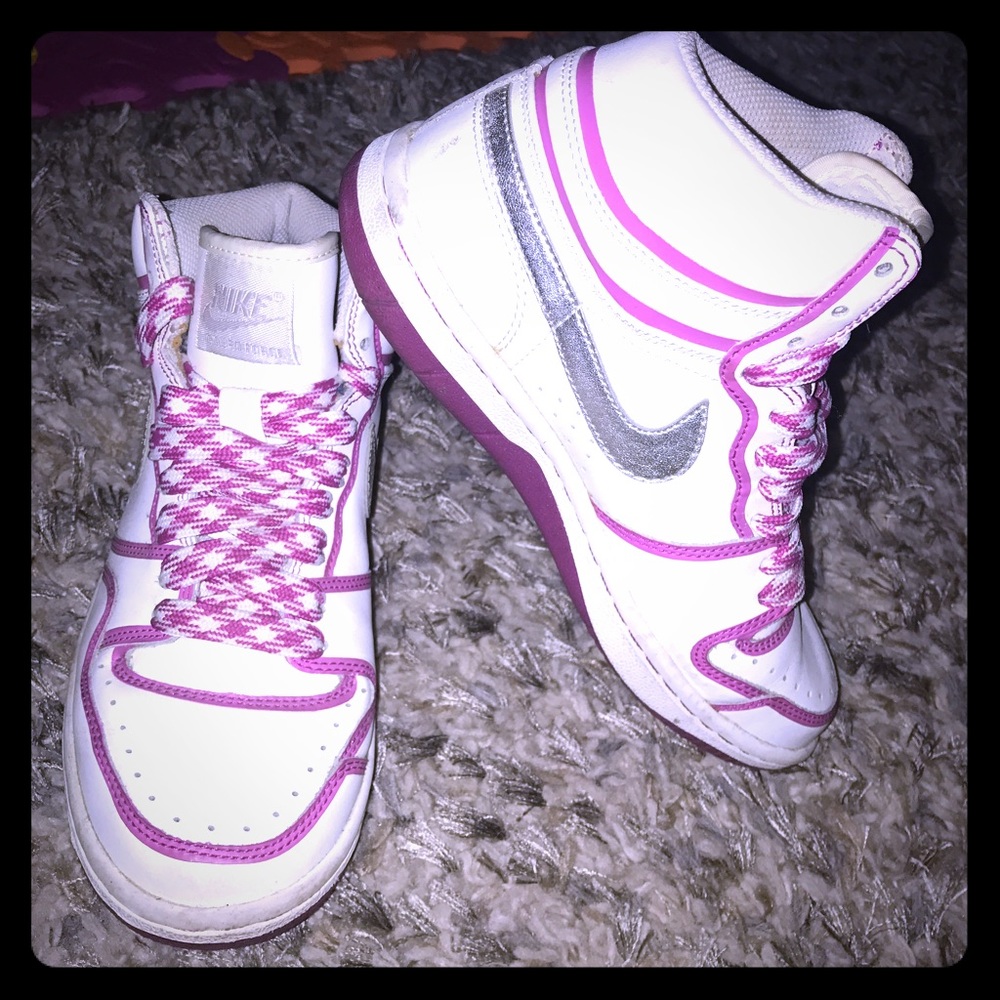 Nike court force hi tops