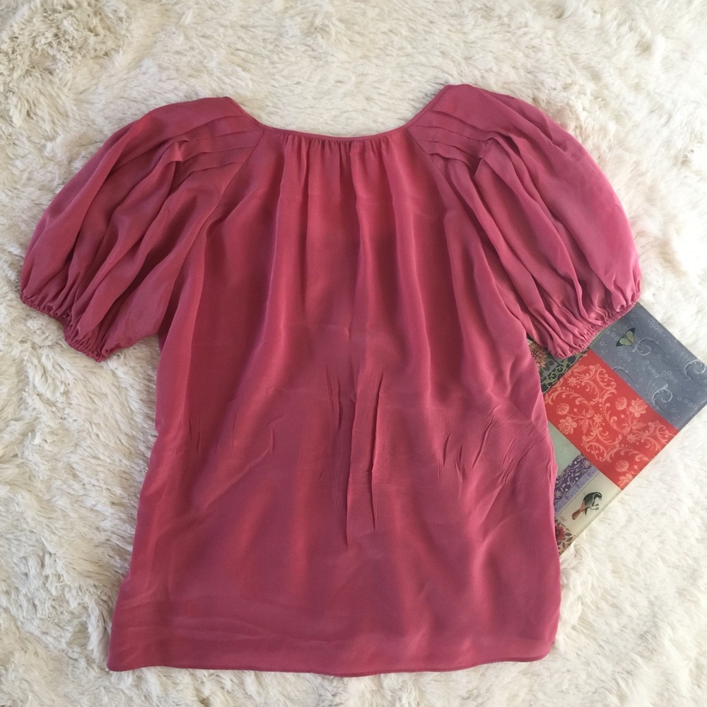 Banana Republic Pink Silk Blouse - Picture 7 of 7