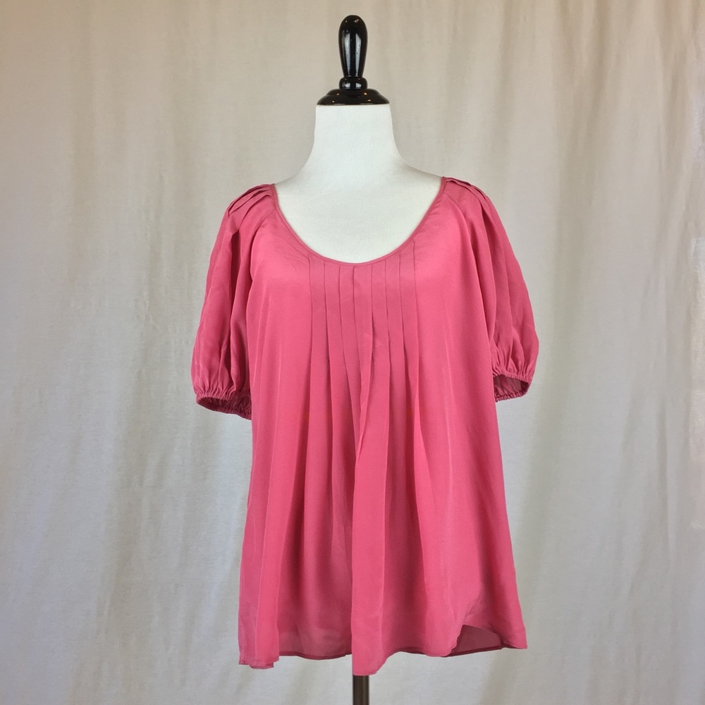 Banana Republic Pink Silk Blouse