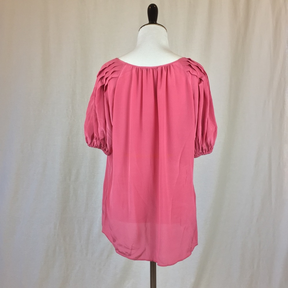 Banana Republic Pink Silk Blouse - Picture 2 of 7