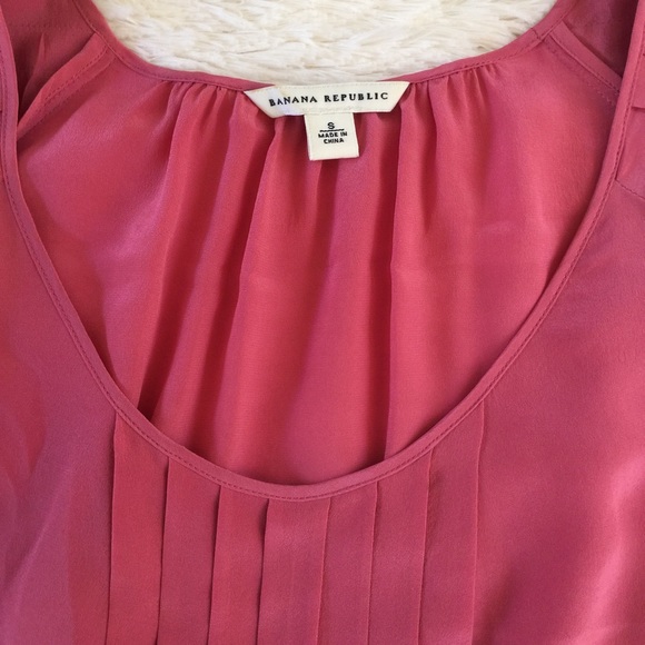 Banana Republic Pink Silk Blouse - Picture 5 of 7