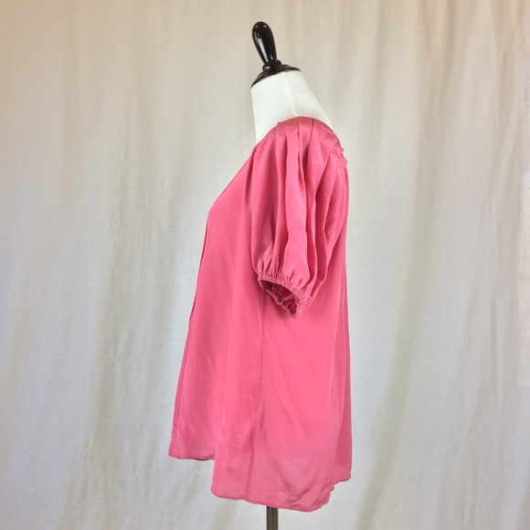 Banana Republic Pink Silk Blouse - Picture 3 of 7
