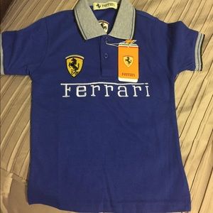 Boys size 8 Ferrari polo shirt