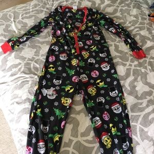 Long Fuzzy Pajama One-Piece