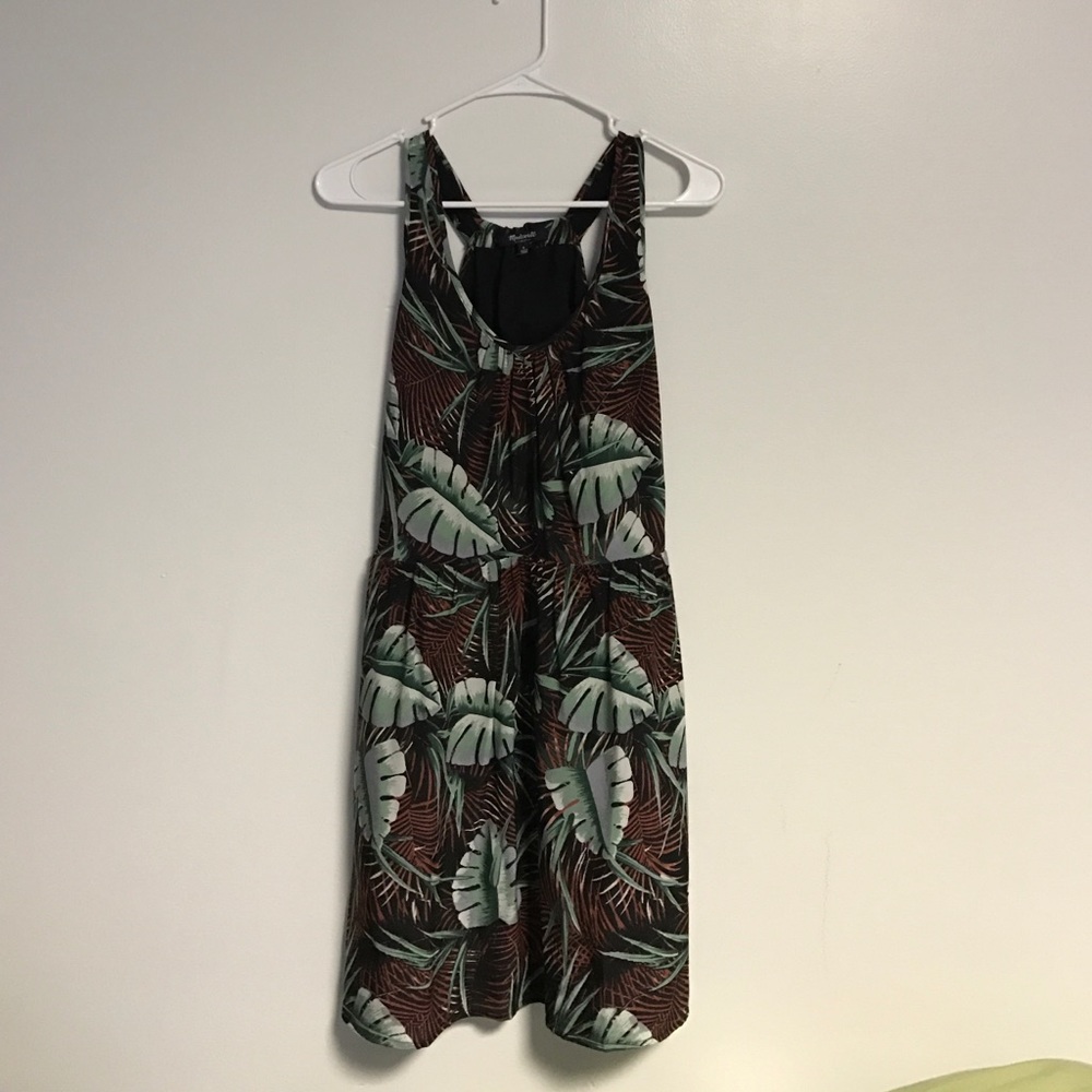 Madewell Palm print dress