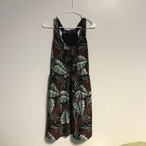 Madewell Palm print dress