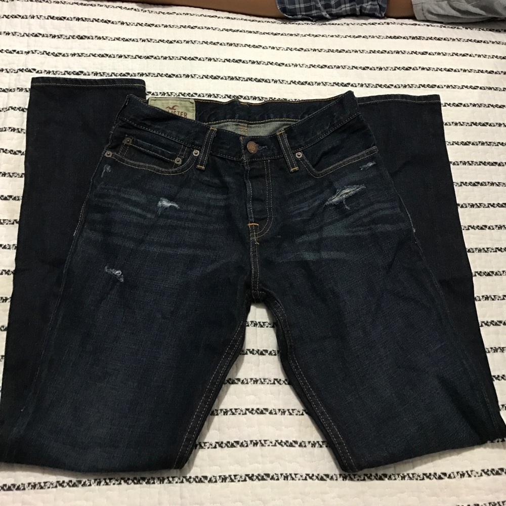 Hollister dark skinny jeans