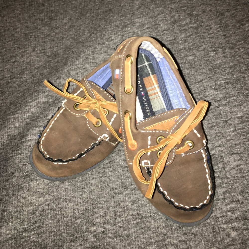 Boys Tommy Hilfiger moccasins size 10