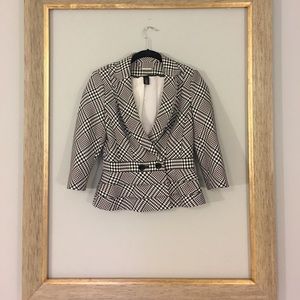 WHBM Houndstooth Blazer - Size 0