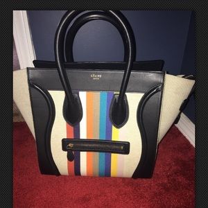 Celine Luggage Rainbow.