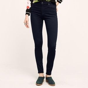 AG Farrah high-rise skinny Jean in dark blue