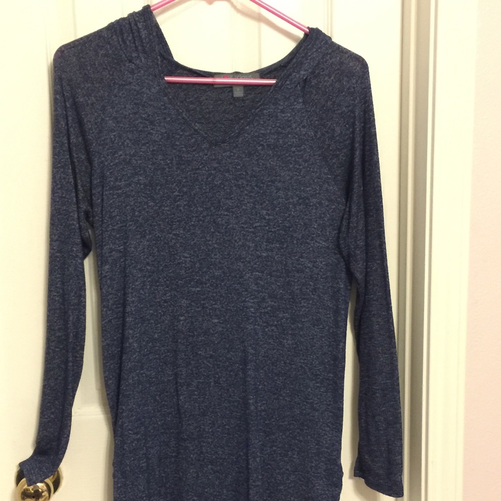 Blue Maternity hoodie.