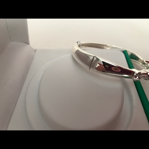 Sparkle Allure Crystal Pure Silver Plate Bracelet - Picture 3 of 4