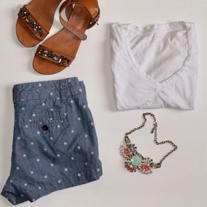 ⚡️Flash Sale⚡️J. Crew polka dot chino shorts