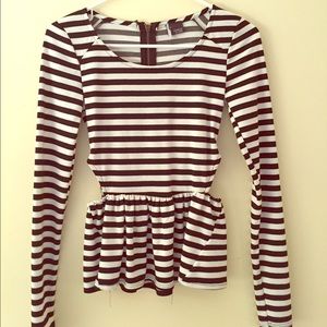 Sparkle and fade cut out shirt