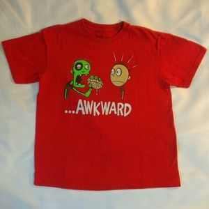 Awkward Boys T-Shirt Size Xtra Large 14-16 Red
