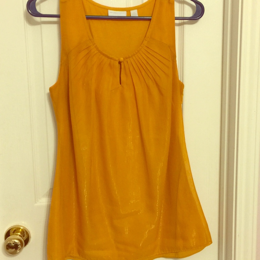 Mustard Yellow sleeveless blouse