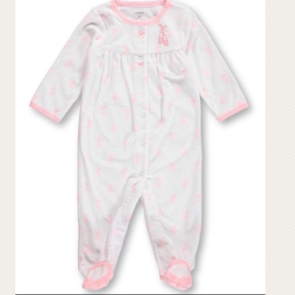 Baby's white and pink ballerina sleeper - Picture 1 of 2