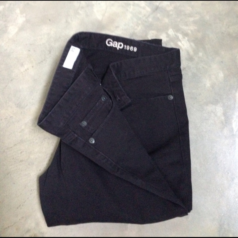 1969 Gap Real-Straight Jeans in Black