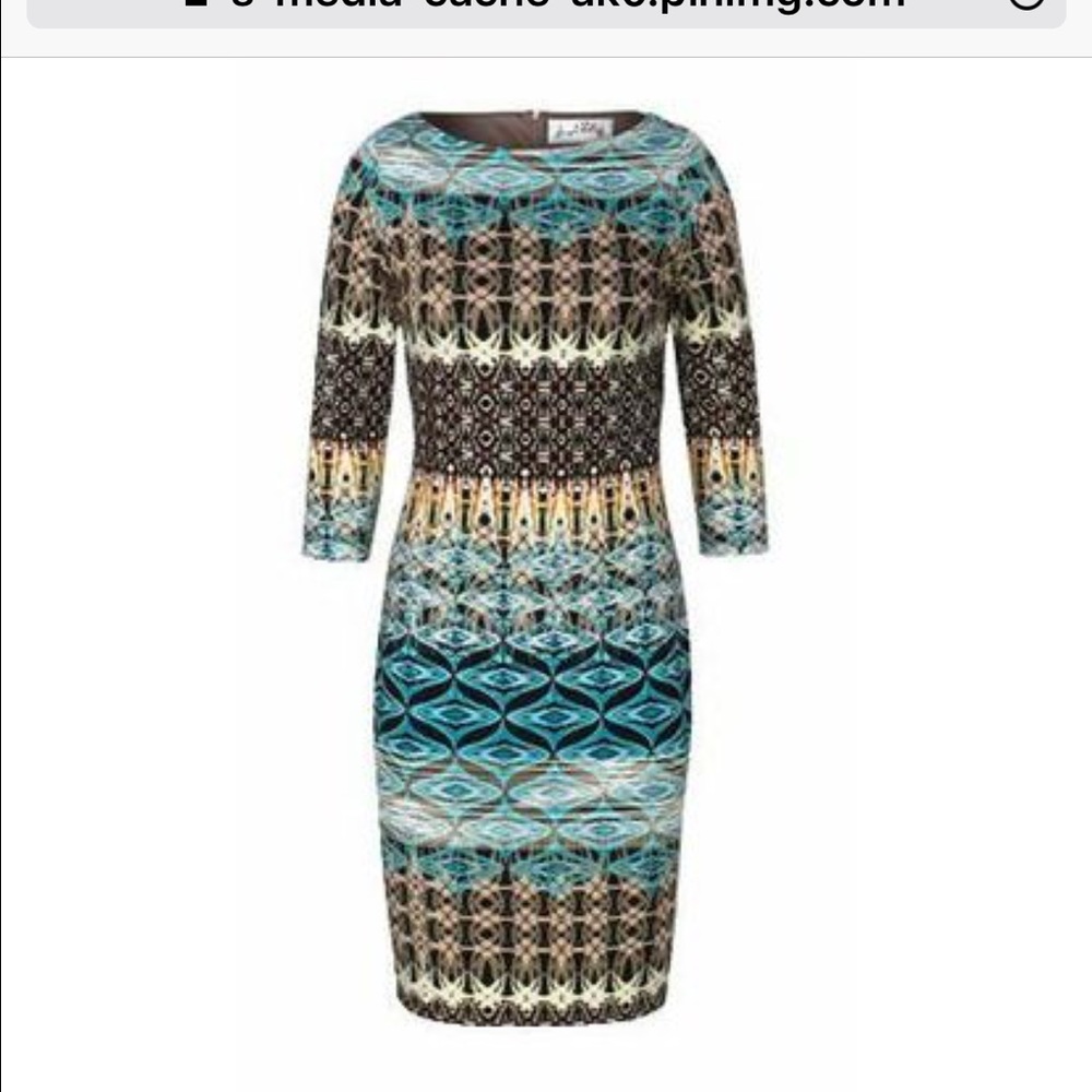 Joseph Ribkoff 3 quarter sleeve midi dress