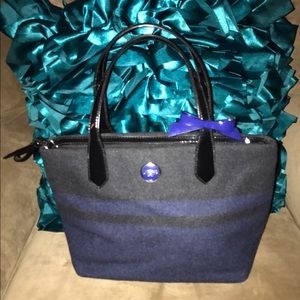 Coach felt/flannel purse