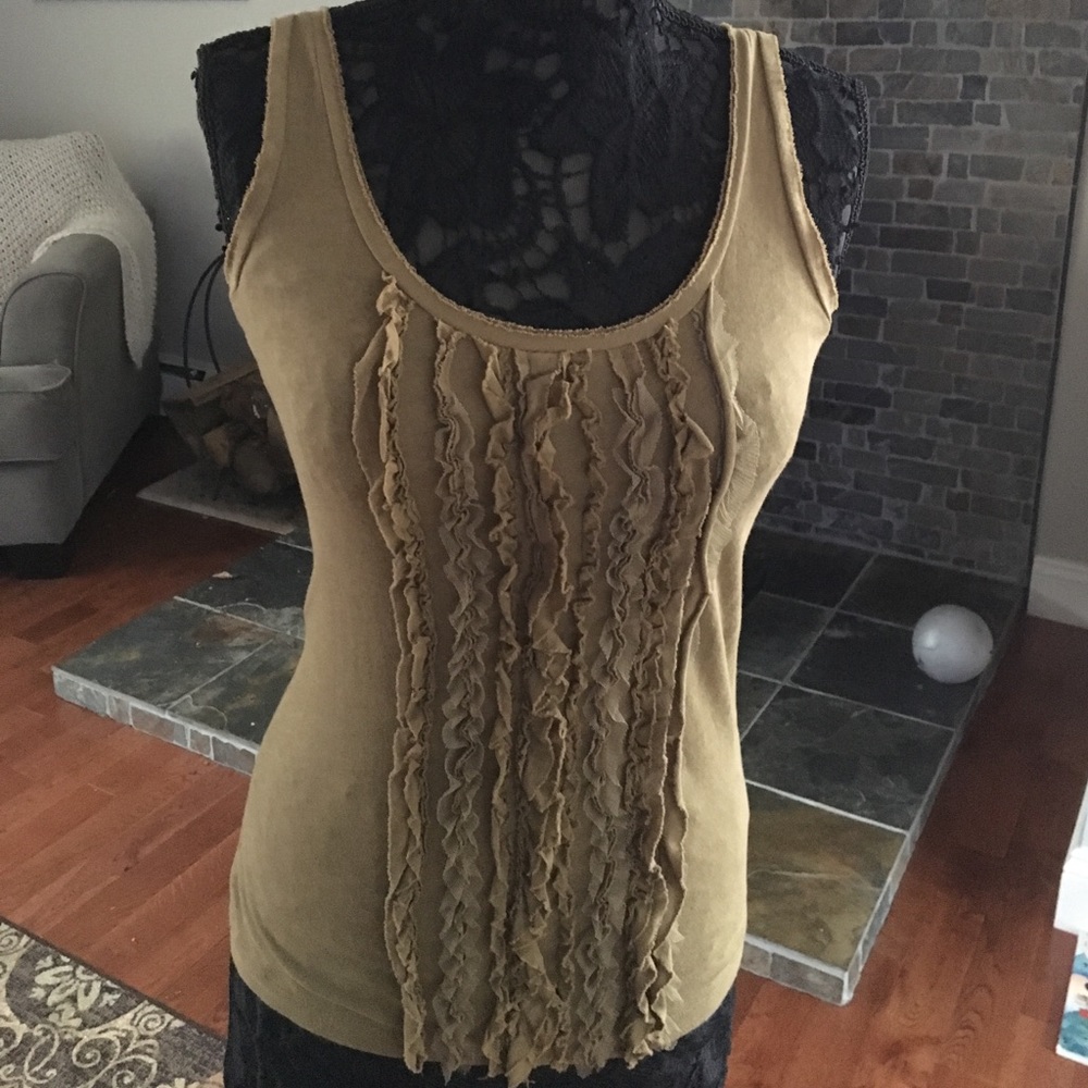 Size XS Jcrew tank with ruffles