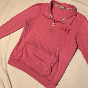 Victoria Secret Pink half zip sweatshirt