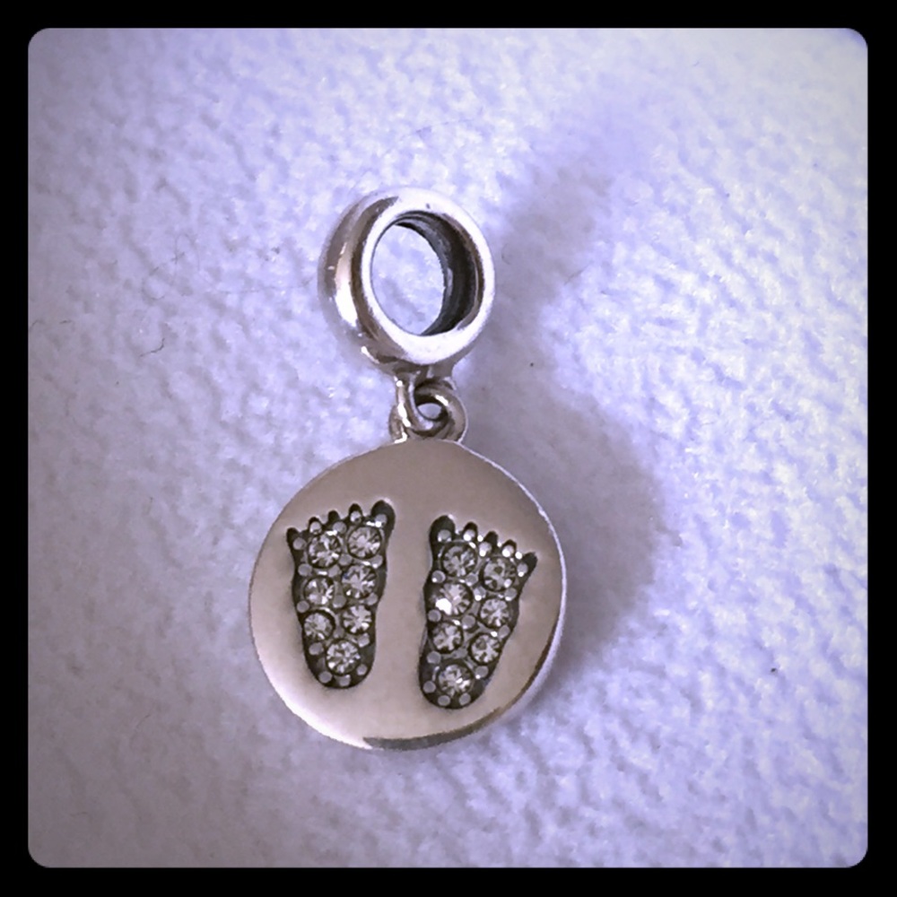 Chamilia Baby Steps Footprints Charm